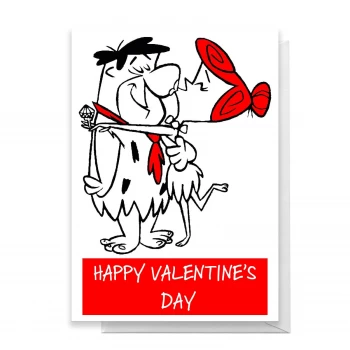 Image of Flintstones Valentines Greetings Card - Large Card