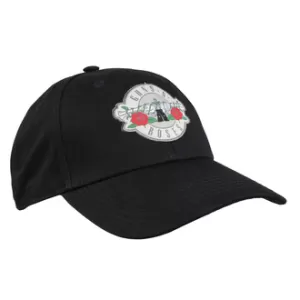 Image of Guns N' Roses - Silver Circle Logo Mens Baseball Cap - Black