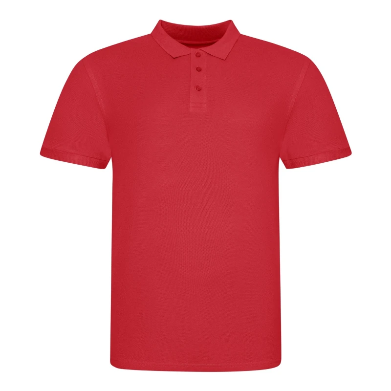 Image of AWDis AWDis Men Just Polos The 100 Polo Shirt in Red Size: Small Red S Male 5059444798238