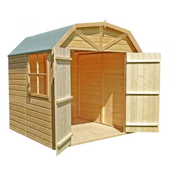 Image of Shire Barn Shiplap Apex Shed - 7ft x 7ft (2050mm x 1980mm)