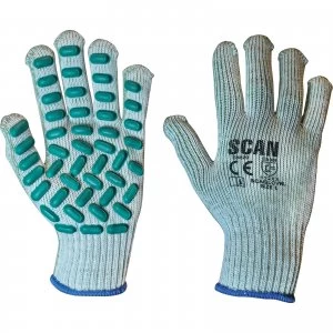 Image of Scan Vibration Resistant Latex Foam Gloves L
