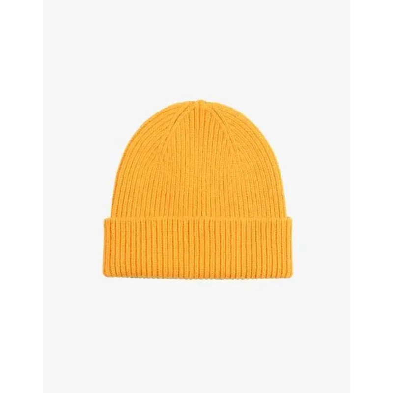 Image of Colorful Standard Colorful Standard Burned Yellow Merino Wool Hat Jaune Unisex TU
