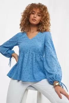 Image of Long Sleeve Cut Out Top