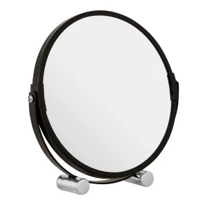 Image of Premier Housewares Black Metal Magnifying Shaving Mirror