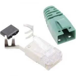 Image of BEL Stewart Connectors SS39GNE SS39GNE RJ45 Connector CAT 6 8P8C RJ45 Plug straight Green