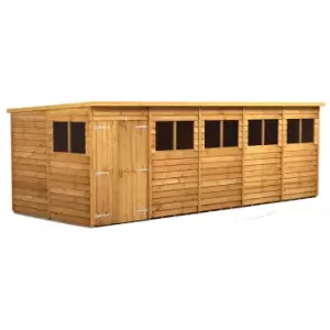 Image of Power 20x8 Overlap Pent Double Door Shed