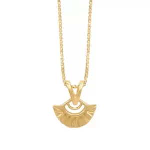 Image of Rachel Jackson London Gold Plated Mini Art Deco Fan Necklace