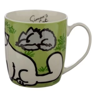 Image of Green Simon & Cat Porcelain Mug