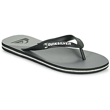Image of Quiksilver MOLOKAI NEW WAVE mens Flip flops / Sandals (Shoes) in Black,7,8,9,10,11,12,13