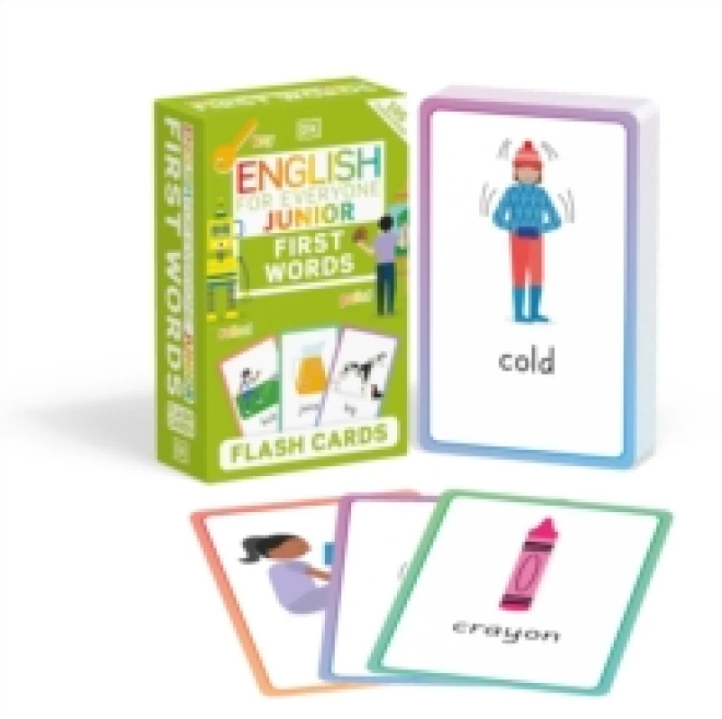 Image of DK English for Everyone Junior First Words Flash Cards Book Multi unisex