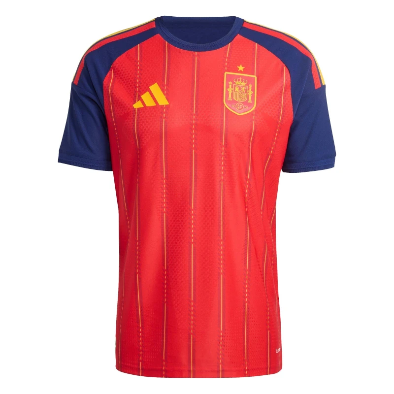 Image of adidas Spain Authentic Home Shirt World Cup 2026 Mens Red/Blue male M