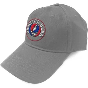 Image of Grateful Dead - Steal Your Face Logo Unisex Baseball Cap - Grey