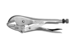 Image of Teng Tools 401-10F| 10" Flat Jaw Power Grip Pliers Plated/Serrated 45mm Capacity