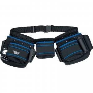 Image of Draper Expert Heavy Duty Nylon Double Tool Pouch with Belt