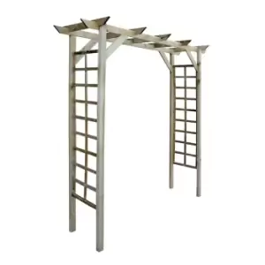 Image of Cerland Luna Flat Wooden Garden Arch