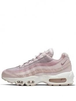 Image of Nike Air Max 95, Pink/White, Size 7, Women