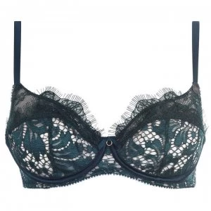Image of Ann Summers Non Padded Lace Bra - Green