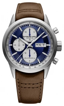 Image of Raymond Weil Freelancer Chrono Automatic Blue Dial Watch