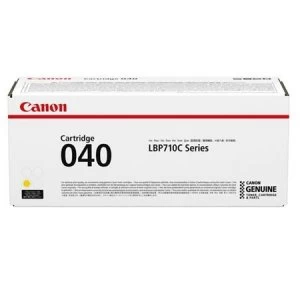 Image of Canon 040 Yellow Laser Toner Ink Cartridge