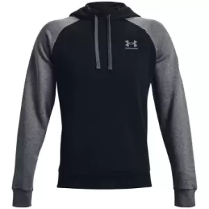 Image of Under Armour Fleece Colour Block Hoodie Mens - Black