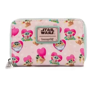 Image of Star Wars The Mandalorian by Loungefly Wallet Grogu Valentines