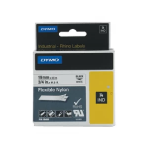 Image of Dymo 18759 / 18489 Black on White Label Tape 19mm x 3.5m