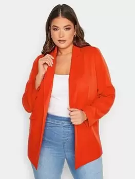 Image of Yours Tailored Blazer Red, Red, Size 20, Women