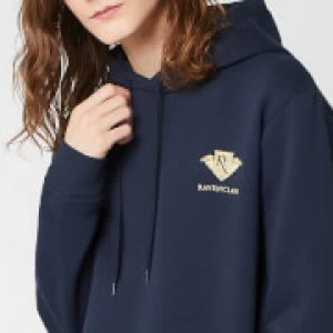 Image of Harry Potter Ravenclaw Unisex Embroidered Hoodie - Navy - S