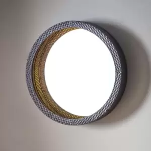 Image of Newton Mirror 51cm Gold Effect