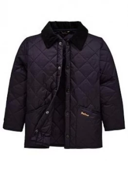 Image of Barbour Boys Classic Liddesdale Quilt Jacket - Navy, Size Age: 10-11 Years