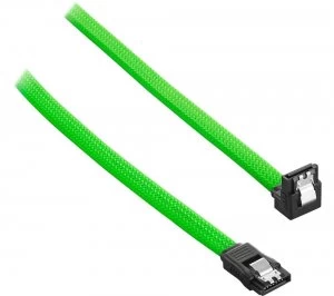 Image of ModMesh 60cm Right Angle SATA 3 Cable - Light Green