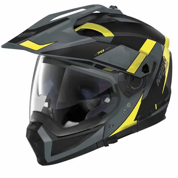 Image of Nolan N70-2 X 06 Skyfall N-C 058 Slate Grey Yellow Black Multi Helmet Size S