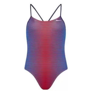 Image of Nike Cutout 1 Piece Swimsuit Womens - Red