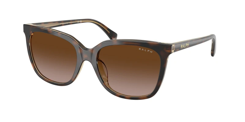 Image of Ralph Lauren Woman Ralph Lauren RA5343U 629413 Sunglasses Acetate Brown Brown Squared Normal Shaded Brown Sunglasses Woman Acetate