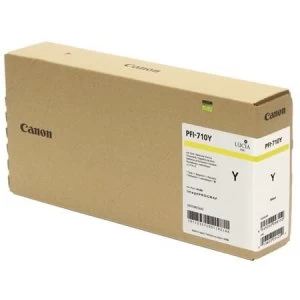 Image of Canon PFI710Y Yellow Ink Cartridge