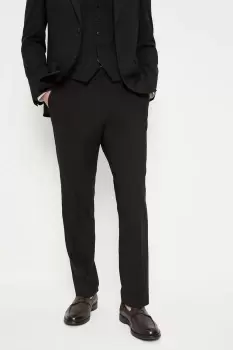 Image of Mens Tailored Fit Black Essential Suit Trouser