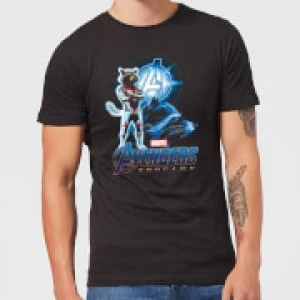 Image of Avengers: Endgame Rocket Suit Mens T-Shirt - Black