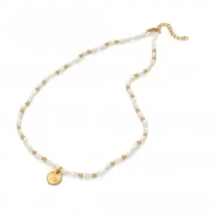 Image of Calm Pearl Lunar Necklace DN158
