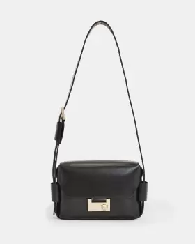 Image of AllSaints Frankie 3-In-1 Eyelet Strap Leather Bag