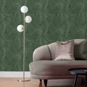 Image of Paolettie Palmeria Wallpaper Green
