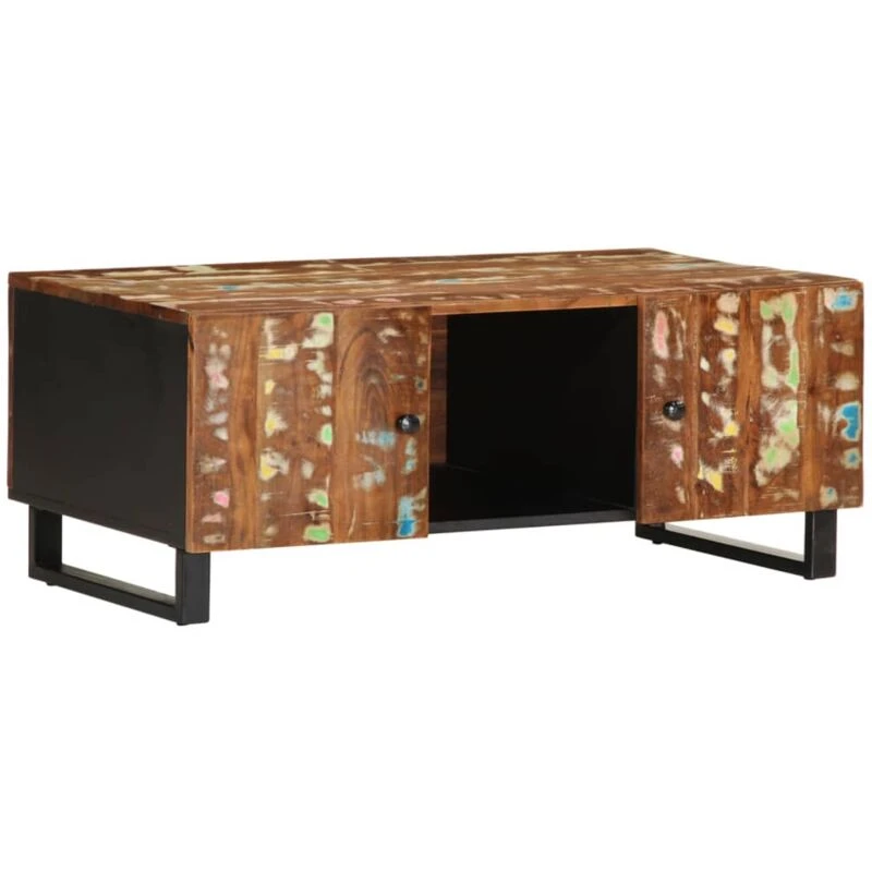 Image of VIDAXL Coffee Table 100x54x40cm Solid Wood Reclaimed&Engineered Wood Vidaxl 8720845724559