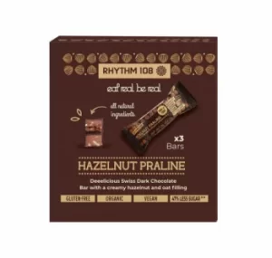 Image of Rhythm 108 Multi-pack Choc Bar Hazelnut 3 x 33g