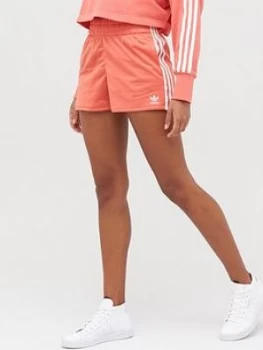 Image of Adidas Originals 3 Stripe Shorts - Red