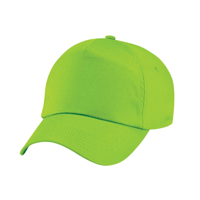 Image of Beechfield Original 5 Panel Cap in Lime Lime Unisex One Size