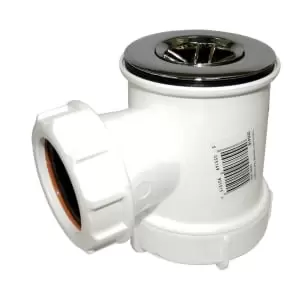 Image of Floplast TH43 - Shower Trap With Grid - Chrome - 40mm