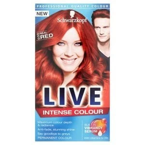 Image of Schwarzkopf Live Intense Colour 035 Real Red Hair Dye Red