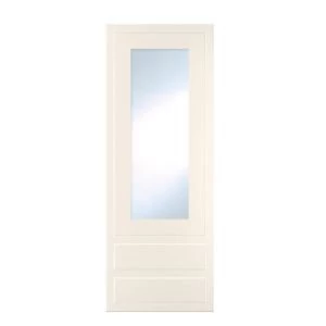 Image of Cooke Lewis Carisbrooke Ivory Framed Tall dresser door drawer front W500mm Set of 3