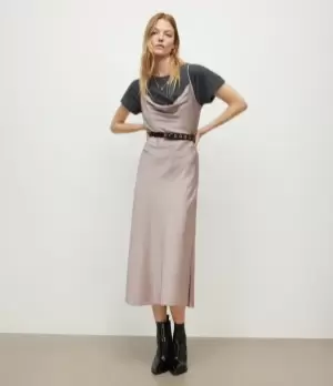 Image of AllSaints Size: 12 Womens Hadley Midi Dress, Size: 12