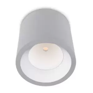 Image of Cosmos LED 1 Light Outdoor Surface Mounted Ceiling Light Grey IP65