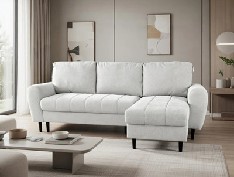 Image of DS Living Sienna 3 Seater Left Hand Facing Storage Sofa Bed in Silver Silver Unisex